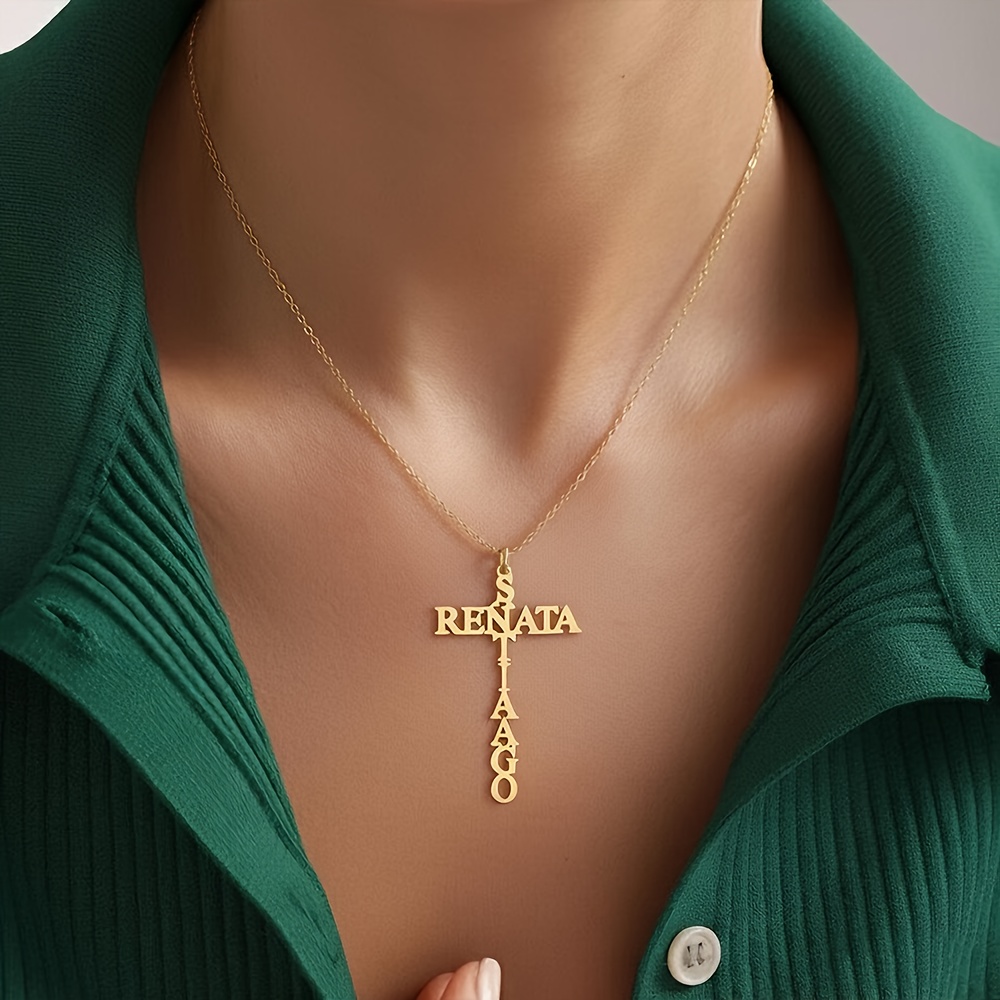 Personalized Custom Name Necklace with Initials & Name